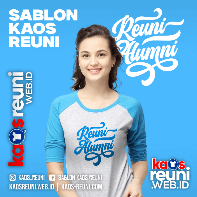 Sablon Kaos Reuni Alumni SD SM SMA
